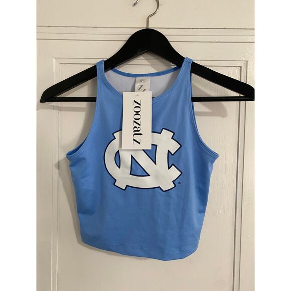 NWT North Carolina Tar Heels Cropped Tank Top Size XS - Picture 2 of 7